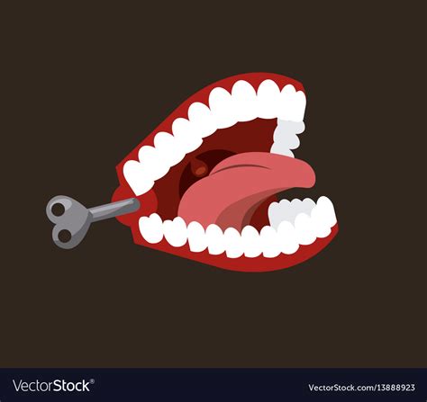 Chattering Teeth Icon Royalty Free Vector Image