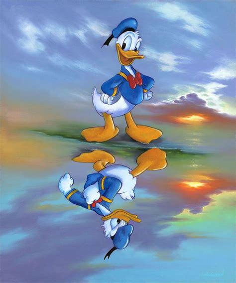 Disney Fine Art Two Sides Of Donald By Jim Warren Transitional