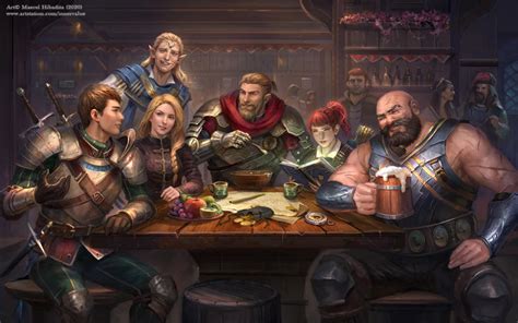 Commission Dnd Group By Innervalue On Deviantart Character Group