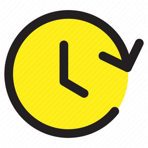 Arrow Clock Reload Time Icon Download On Iconfinder