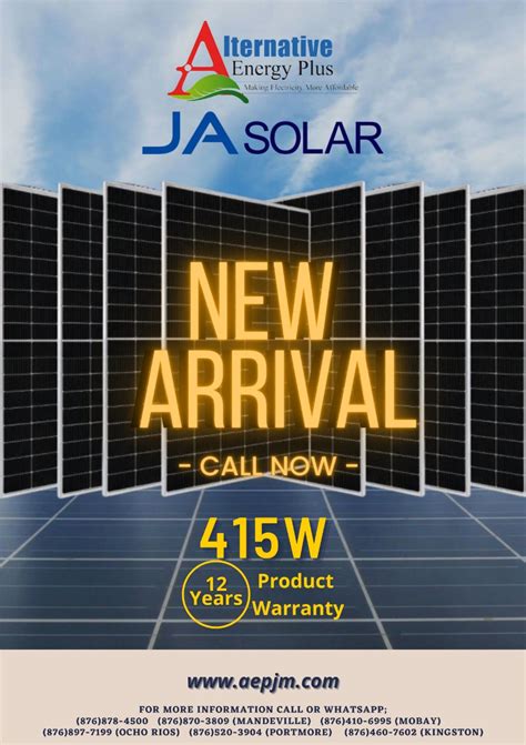 Alternative Energy Plus Product Ja Solar 415w Monocrystalline Module