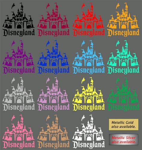 Disneyland Castle Vinyl Decal Sticker New Etsy
