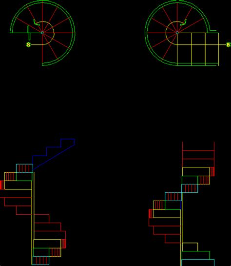 Spiral Staircase Dwg Block For Autocad Designs Cad