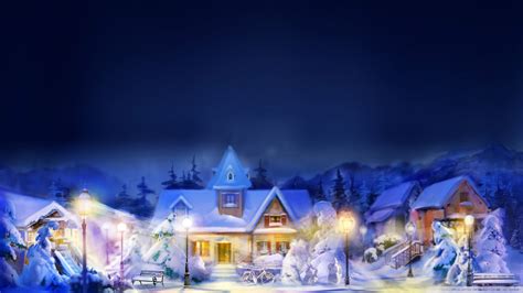 Christmas Scenery Backgrounds ·① Wallpapertag