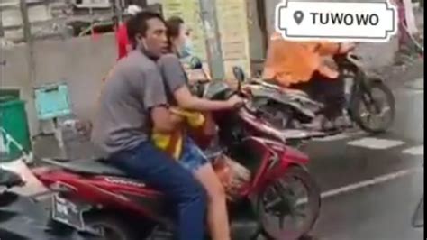 Terungkap Motor Yang Digunakan Sepasang Kekasih Mesum Di Jalan Raya
