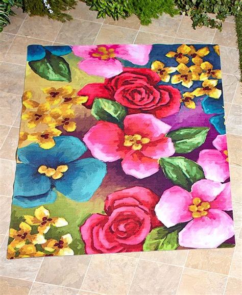 The designer floral rugs collection by jenny jones makes beautiful wall tapestries as well as floor rugs and are true art pieces. EASY DRAINAGE FLORAL DESIGN OUTDOOR AREA RUNNER OR ACCENT ...