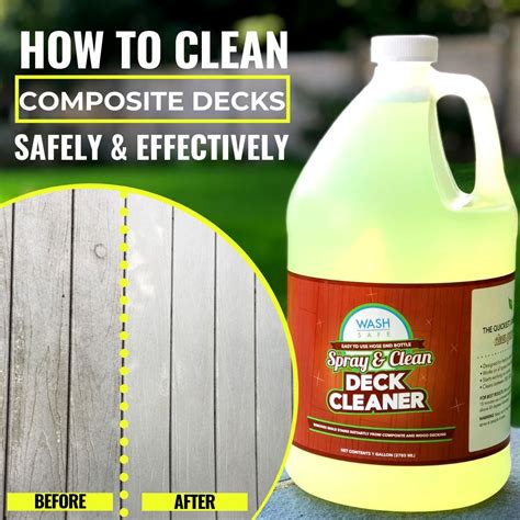 How To Clean A Trex Composite Deck Deck Cleaner Composite Deck