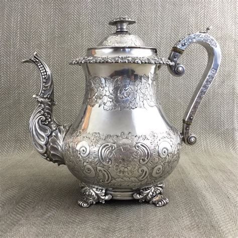 Rare Antique Teapot Old Sheffield In 2020 Tea Pots Victorian
