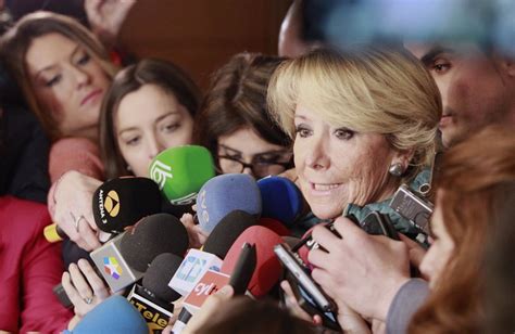 Esperanza Aguirre Se Mantiene Como Portavoz Por Su Compromiso Con Los