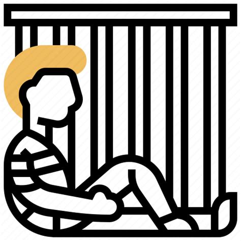 Confinement Custody Inmate Jail Prison Icon