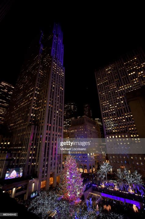 A View Of The Rockefeller Plaza During The 85th Rockefeller Center