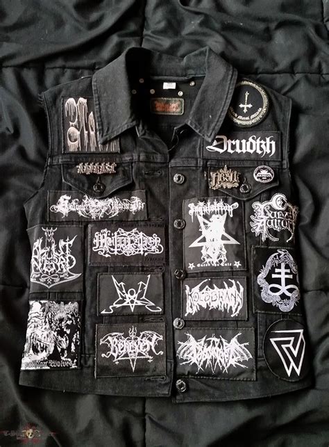 Baptism Black Metal Vest Black Metal Fashion Battle Jacket Jackets