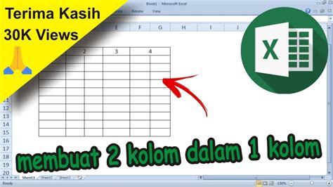 Cara Membuat Dua Kolom Dalam Satu Kolom Excel Tutorial Excel