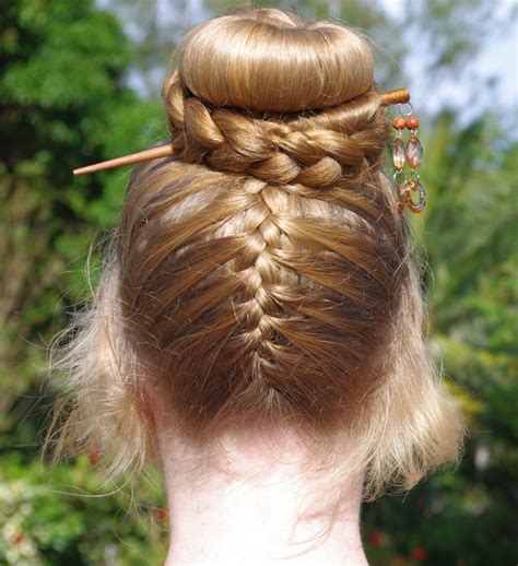 I used a hair cap to help hold the braids in place, to keep the bobby pins from sticking into the wig, and to help. Braids & Hairstyles for Super Long Hair: Upside-Down ...