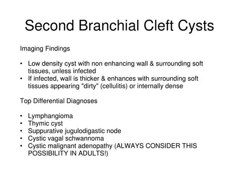 Ppt Branchial Cleft Cysts Powerpoint Presentation Free Download Id