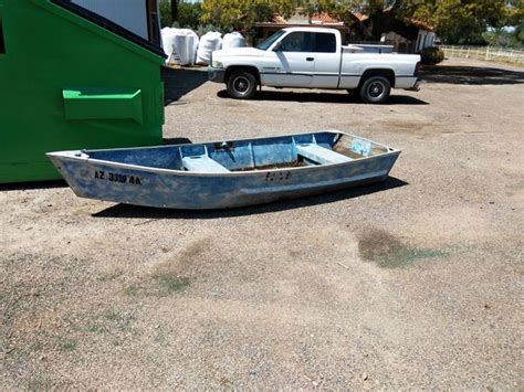 10 Foot Aluminum Flat Bottom Boat Row Boat Fishing Boat