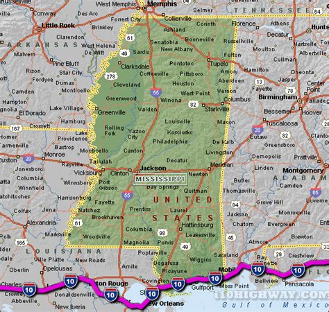Map Of Louisiana Mississippi Alabama And Florida Map
