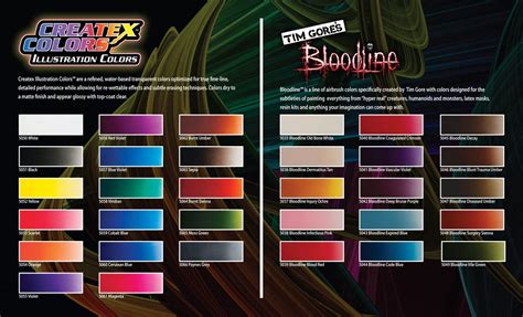 Createx Illustration Colors Color Chart Il Bloodline Flyer Frontc