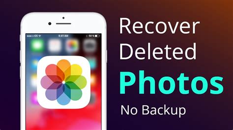 How To Recover Deleted Photos From Iphone No Backups Youtube