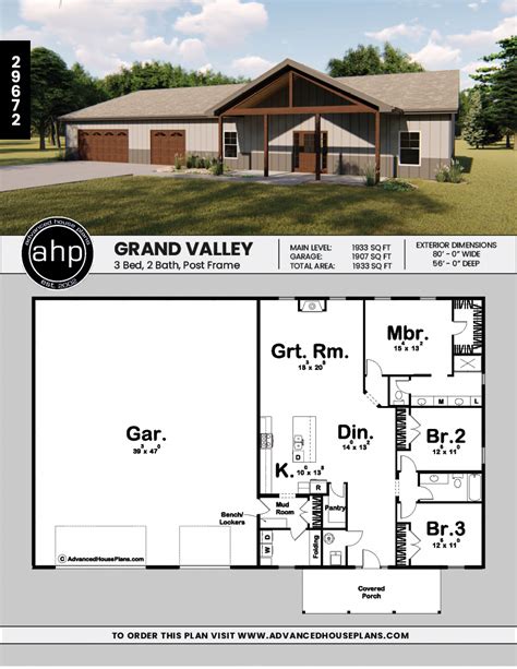 Barndominium With Garage Floor Plans Floorplansclick