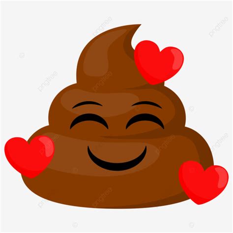 Emoji Fofo De Cocô Com Rosto Adorável E Feliz Vetor Png Cocô