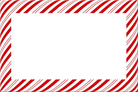 Candy Cane Christmas Borders And Frames Candy Cane Stripe Border X Png Clipart