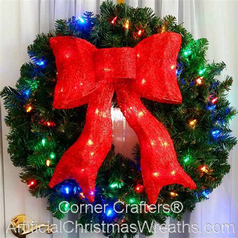 24 Inch Color Changing Led Prelit Christmas Wreath