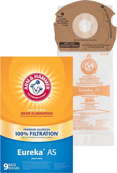 Amazon.com - Arm & Hammer Premium Vacuum Bag, Replacement for Eureka AS