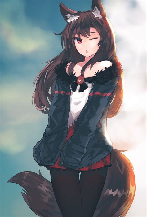 Anime Girl With Wolf Ears Wallpapers Wallpaper Cave
