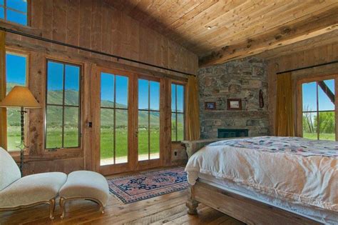 96 inches or 8 ft. MRR's Harvest Barn: Master bedroom with double doors that ...