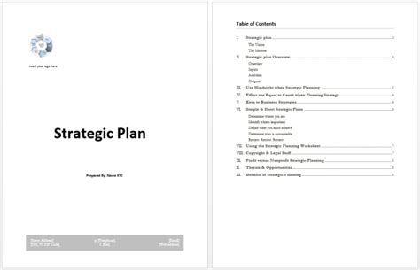 Strategy Plan Example Archives Microsoft Word Templates