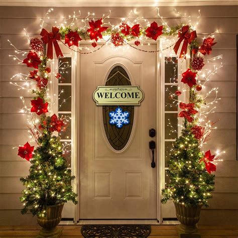 10 Pieces Set Seasonal Welcome Signs Interchangable Door Hanging
