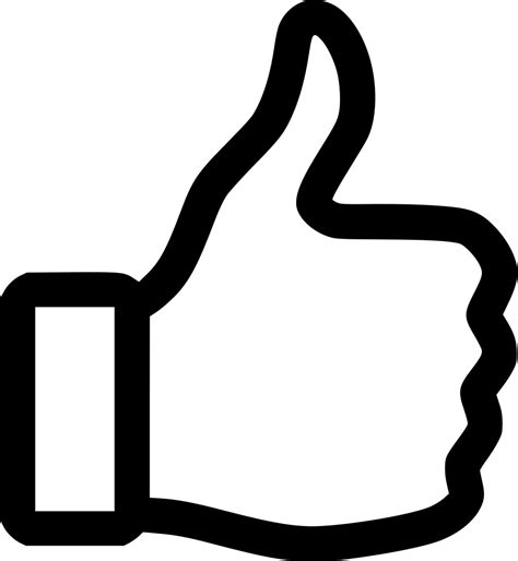 Thumbs Up Svg Png Icon Free Download 490023