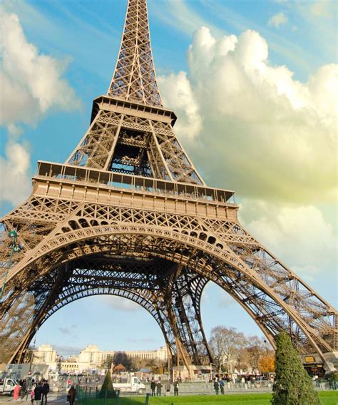 Sky Colors Over Eiffel Tower Paris Stock Photo Image Of Icon Beauty