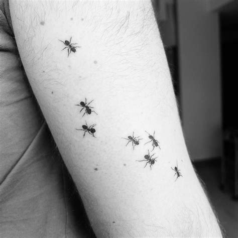 Small Ants Tattoo On Inner Arm By Carlota Hernandez Charlotte