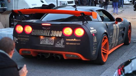 Supercharged Corvette Zr1 Exhaust Sound Gumball 3000 In Vienna Youtube