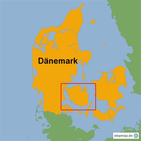 Übersicht von dänemark und seinen nachbarstaaten. StepMap - Dänemark Übersichtskarte - Landkarte für Dänemark