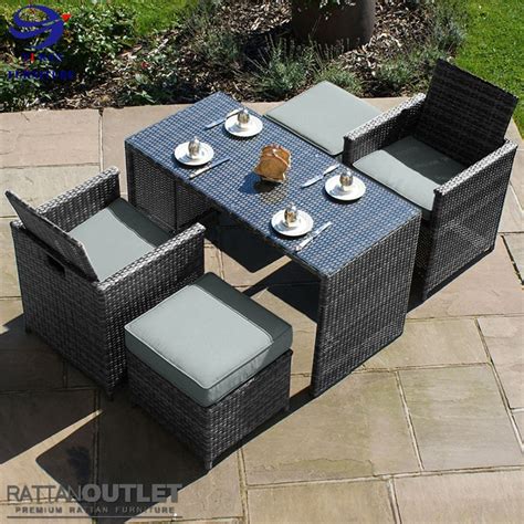 Passing food across the table can be easily avoided with these types of dining tables. Outdoor Patio Table And Chair Used Rattan Furniture ...