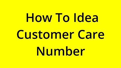 Solved How To Idea Customer Care Number Youtube