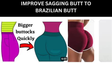 How To Improve Sagging Butt To Brazilian Butt Round Glutes Butt