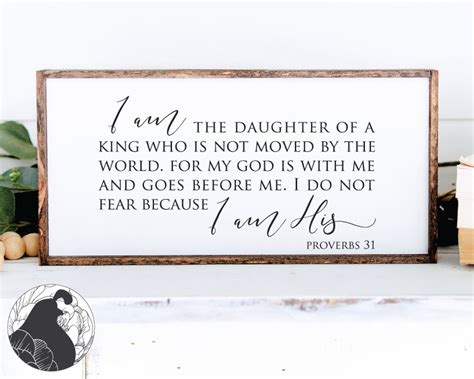 I Am The Daughter Of A King Svg Proverbs 31 Svg Bible Verse Etsy