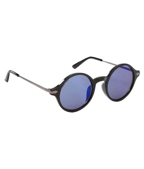 Blue Round Sunglasses