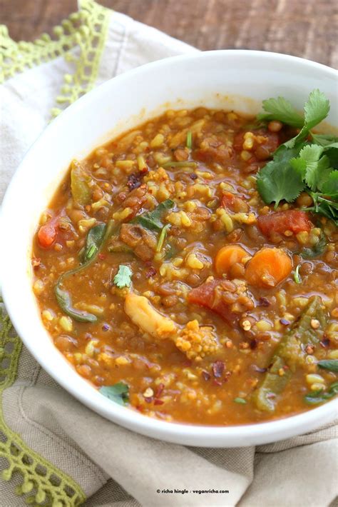 Lentil Brown Rice Soup Vegan Richa