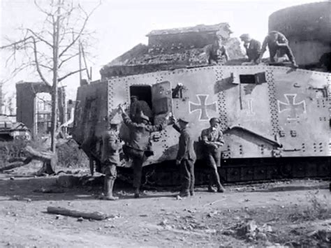 The Capture Of The German A7v Sturmpanzerwagen Named Schnuck And Hagen