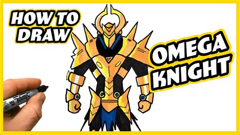 How To Draw Omega Knight Fortnite Step By Step Drawing Tutorial