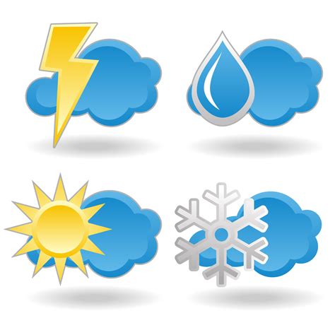Vector For Free Use Weather Icon Set
