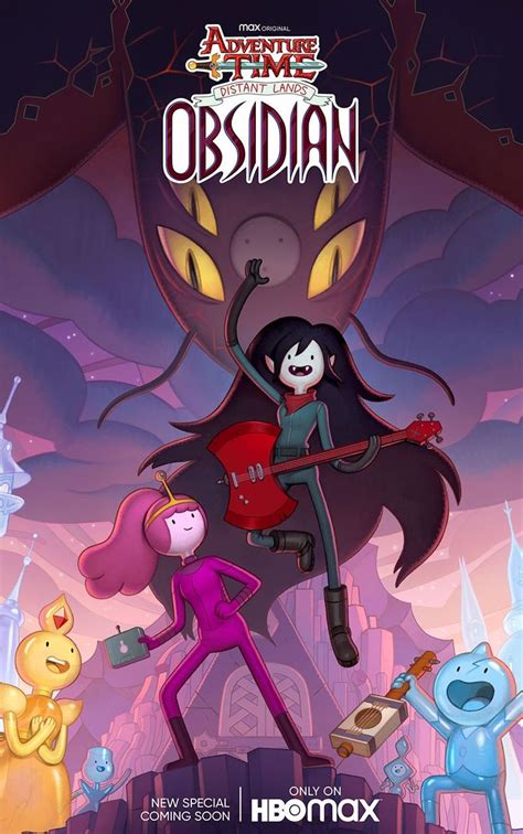 hora de aventura distant lands obsidian revela póster oficial y detalles de nuevos personajes