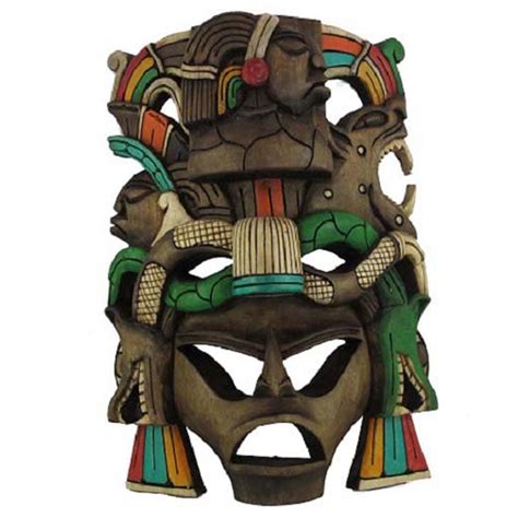 Mayan Mask Thinking Warrior