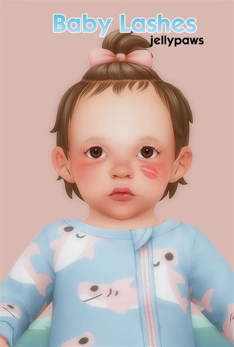Baby Lashes Jellypaws On Patreon Sims 4 Cas Sims Cc Sims 4 Loft
