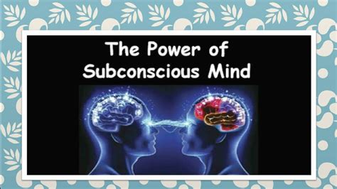 Ppt On The Power Of Subconscious Mind Power Point Presentation Youtube